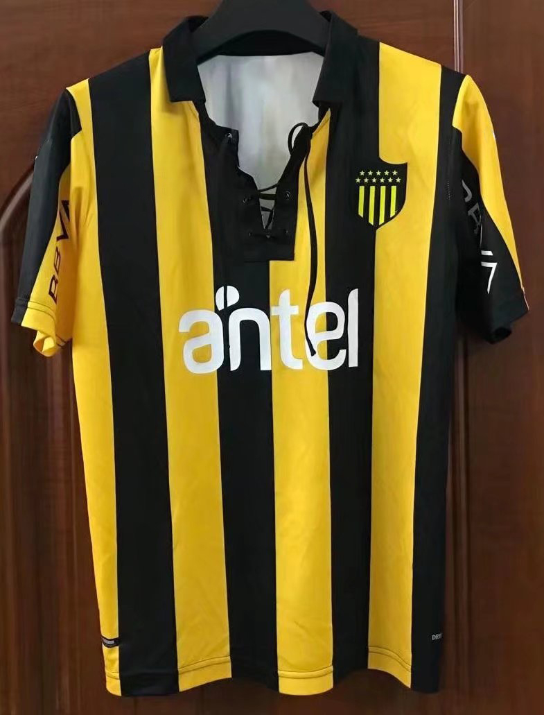 

Club Atlético Penarol Football Jerseys Yellow Black Memorial Soccer Jersey Adult Men Short Sleeve Soccer Shirt Uniforms Fans Version 21/22, Memorial jersey