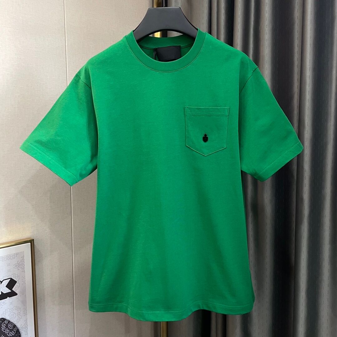 

22ss early spring Italy paris Cool cotton men's t shirts colorful short sleeve soft letter printting round neck Women men shirts size S-2XL zdlp1220., White