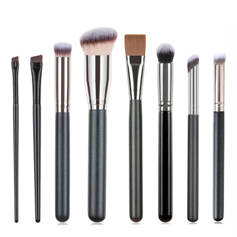 

makeup brushes 5pcs single wood handle brush soft eyeshadow foundation powder eyebrow for face make-up cosmetic tools