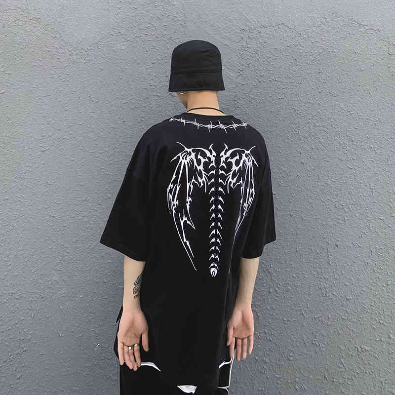 

Embroidery Crew Neck Oversize Tshirts Mens Short Sleeve Loose Casual Hip Hop Cotton T Shirt Loose Summer Top Tees, White;black