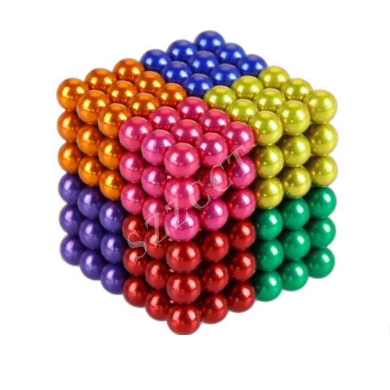 Barker ball 5mm216 / 1000 color beads strong Nd-Fe-B magnetic balls in eight colors-image-701417597