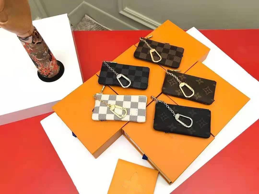 

Wallet Luxurys Designers France Style Bags Coin Pouch Men Women Lady Leather Coin Purse Key Wallet Mini Wallet GGLVLouisVi, Red;black