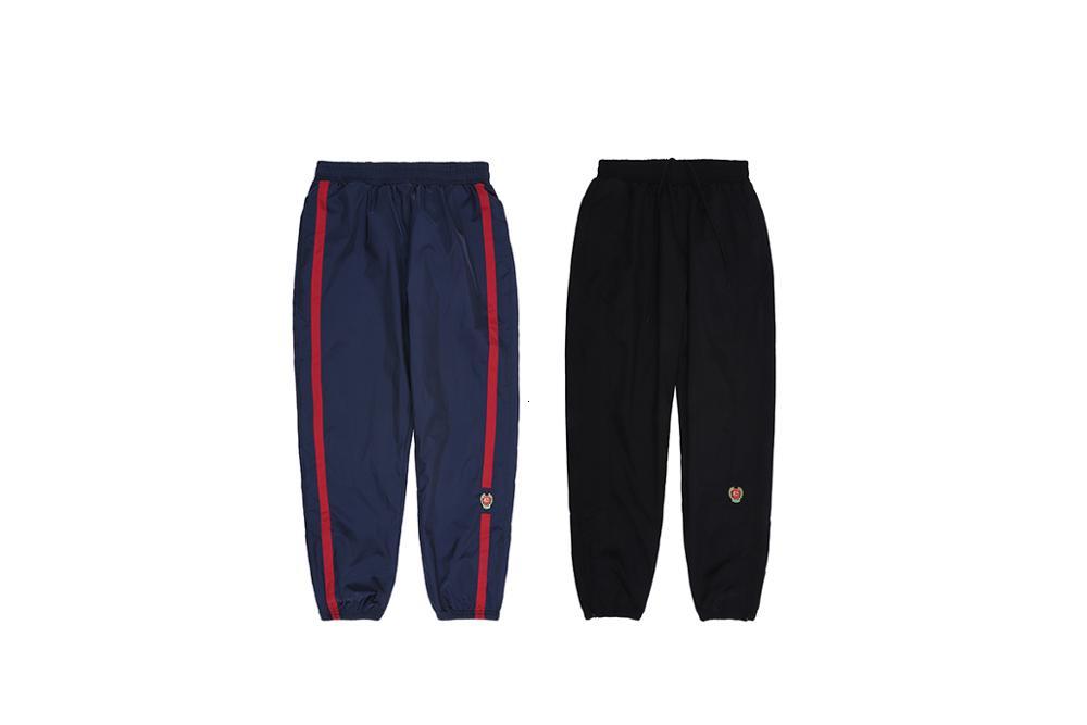 

Men' Pants 6 trousers of kanye west sweatpants women' side striped bae embroidered inside mesh season zipper jogger