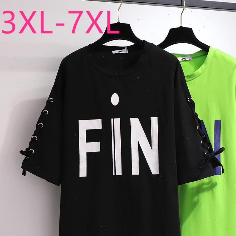 

womens t shirts street style summer plus size for women loose short sleeve cotton black green letter shirt 3xl, White