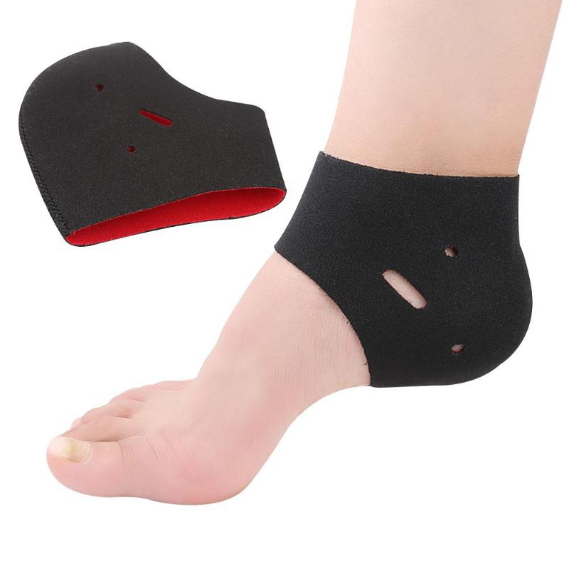

Ankle Support Highly Elastic Warm Breathable Socks Protect Against Cracked Sock, Black red