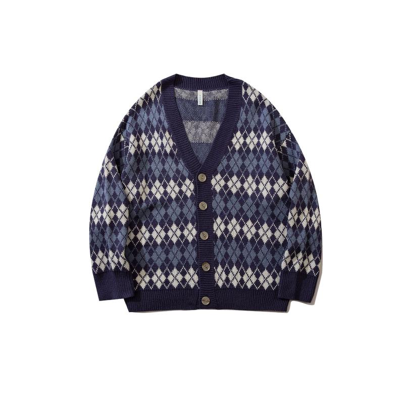 

Men's Sweaters Autumn Winter Personality Simple Jacquard Sweater Casual For Men Knitted Pullovers Oversize, Green