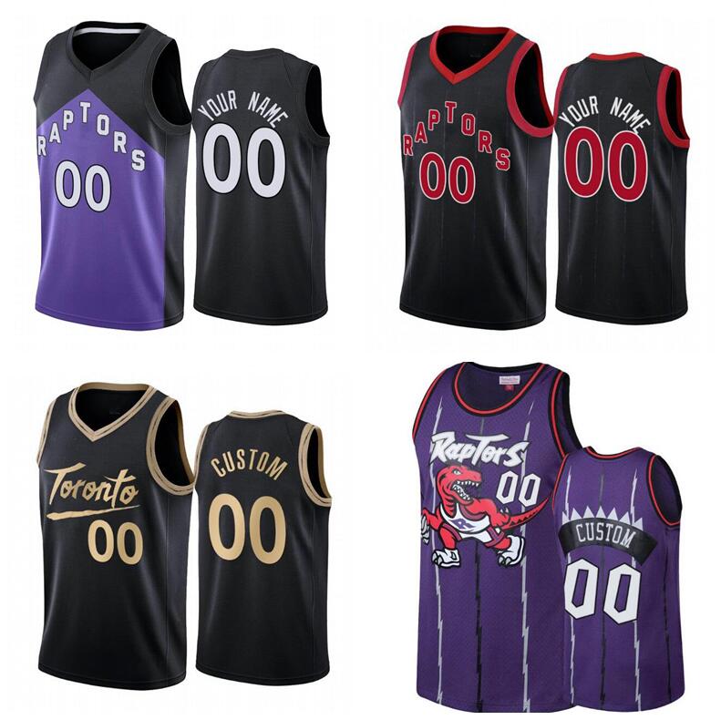 

Custom Basketball Jerseys Men women youth S-6XL Toronto Raptors 7 Kyle Lowry 43 Siakam 1 McGrady 15 Carter Any name and number S, Black;red