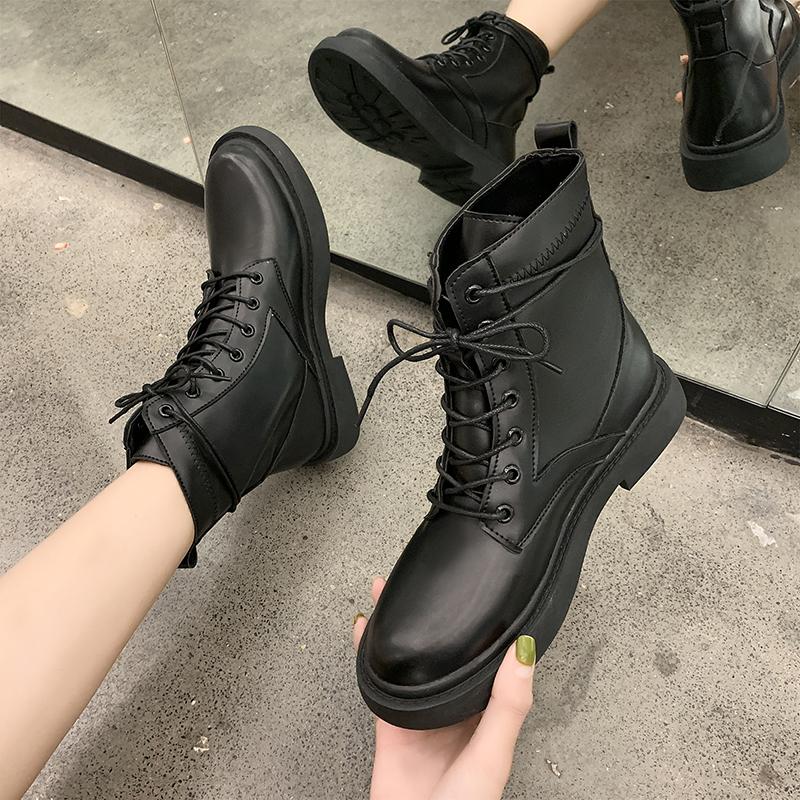 

Boots Shoes Women's Mid Calf Round Toe Winter Footwear Luxury Designer Boots-Women Autumn Rubber Low 2021 Mid-Calf Fashion Rock