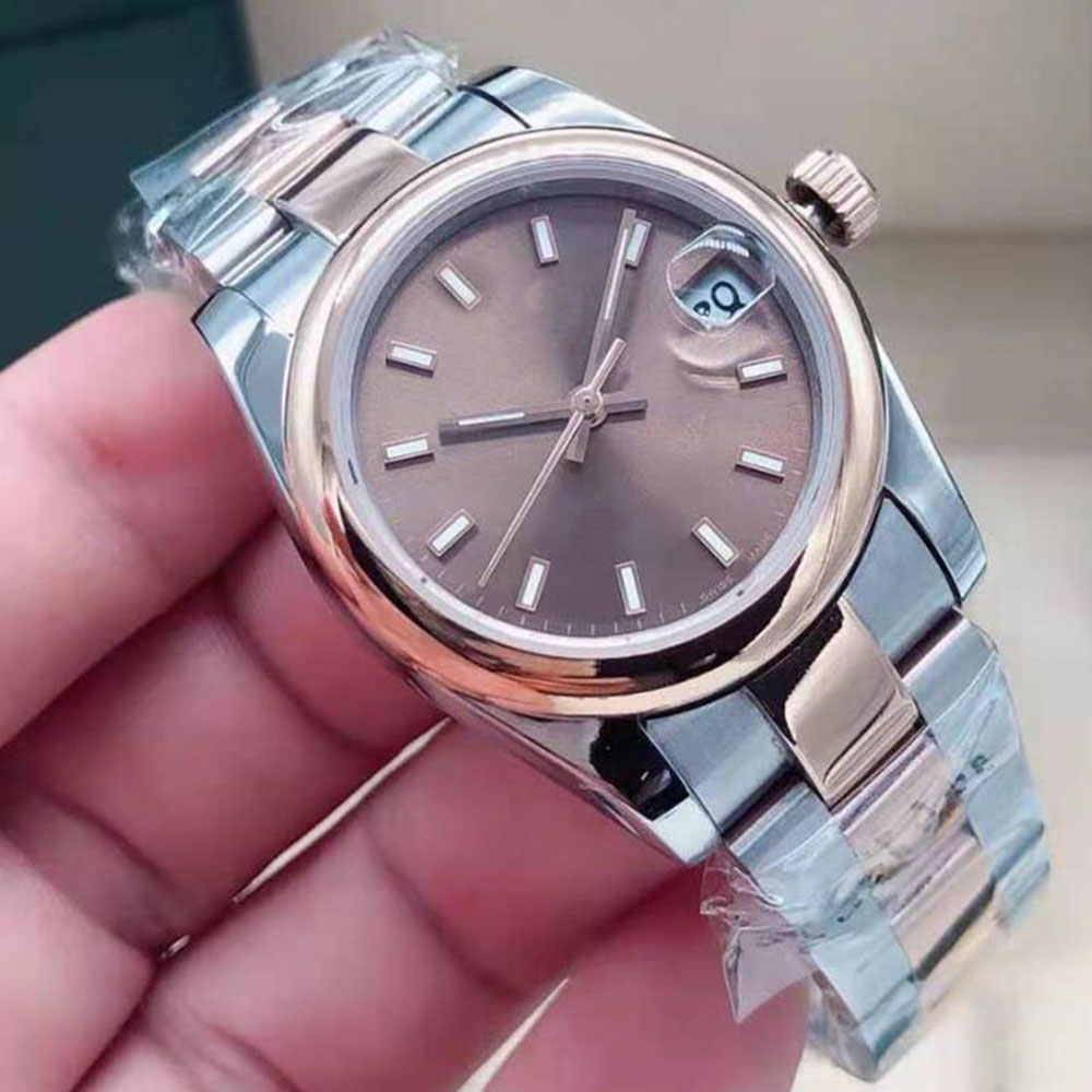 

31mm Datejust Relogio Sapphire Fashions Women Womens Master Watch Watches 2813 Self Winding Automatic Movement Mechanical Date montr, Slivery;brown