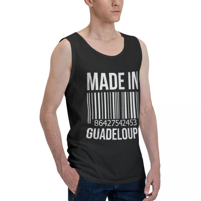 

Men' Tank Tops Made In Guadeloupe For Women Lightweight Top Shirt R276 Vest Men Set Cool Creative Sleeveless Garment, Black