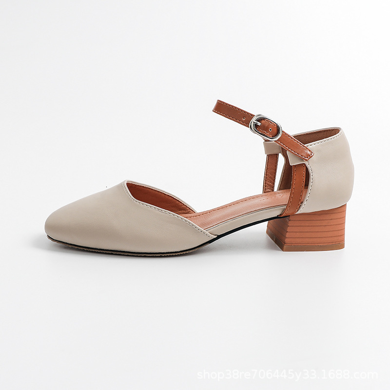 

Sandals 3.5 cm women's sexy pu vamp high heels shoes posterior cross pump 6RAV, Picture color