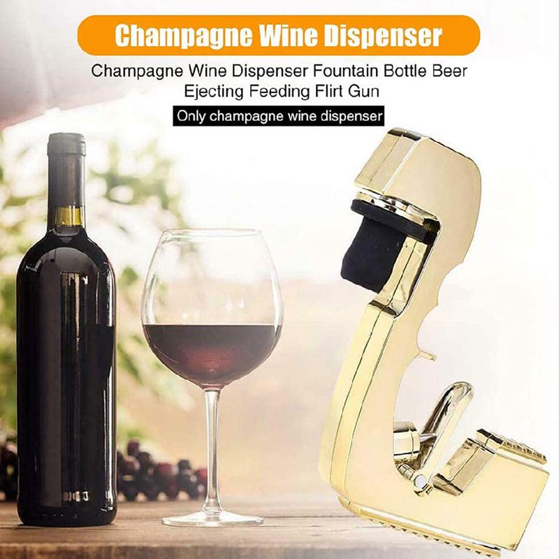 Wine Stopper Champagne Dispenser Bottle Beer Ejector Feeding Spray Gun Cap Drinking Straws-image-696904786