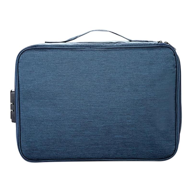 

Storage Bags Multi-Layer Document Box File Bag With Lock Thickened Household Large-Capacity