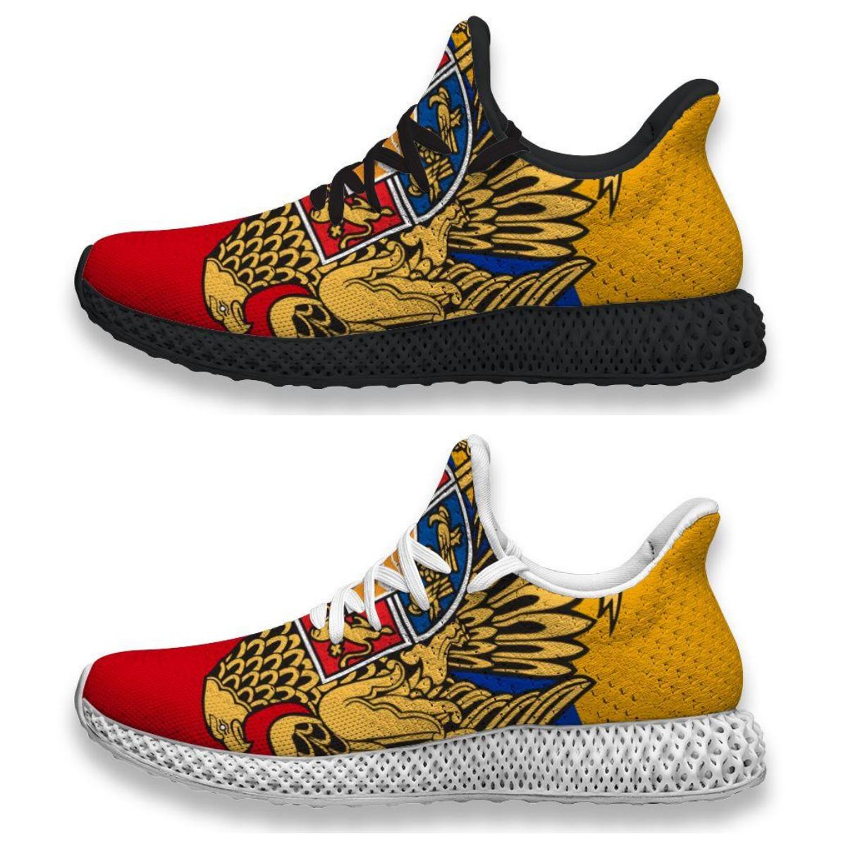 

4D Running Shoes Armenia Flag - Custom Printing Men Womens Fashion Lightweight Casual Athletic Tennis Sport Sneaker