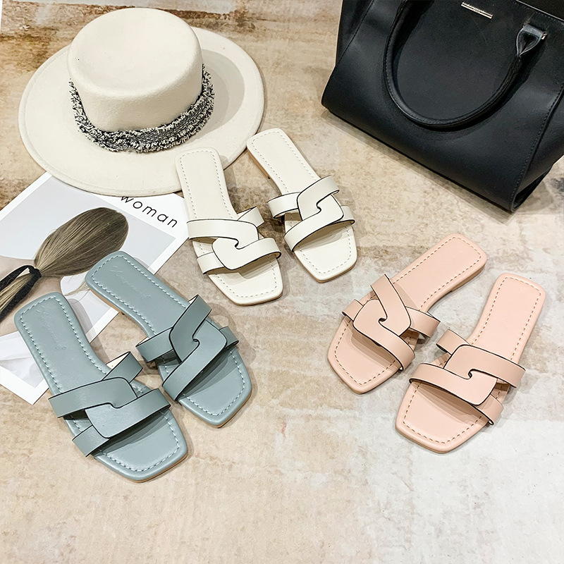 

Slippers summer fashion lazy drag women to wear slippers A8PU, 1# shoe box