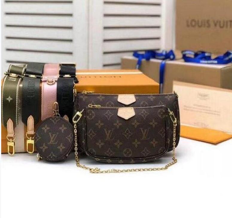 

Handbag Women handbags pochette Chain Crossbody bags Fashion Small Shoulder Bag 3 pcs purse multi color straps wfdgf