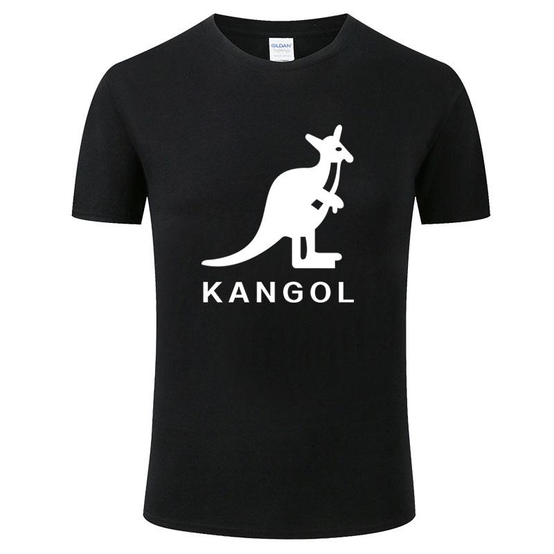 

Men' T-Shirts KANGOL Kangaroo Funny Print T-Shirt Tops 2021 Summer Men Casual Slim O-Neck Tee Trendy Base Short Sleeve T Shirts Male, Navy blue black