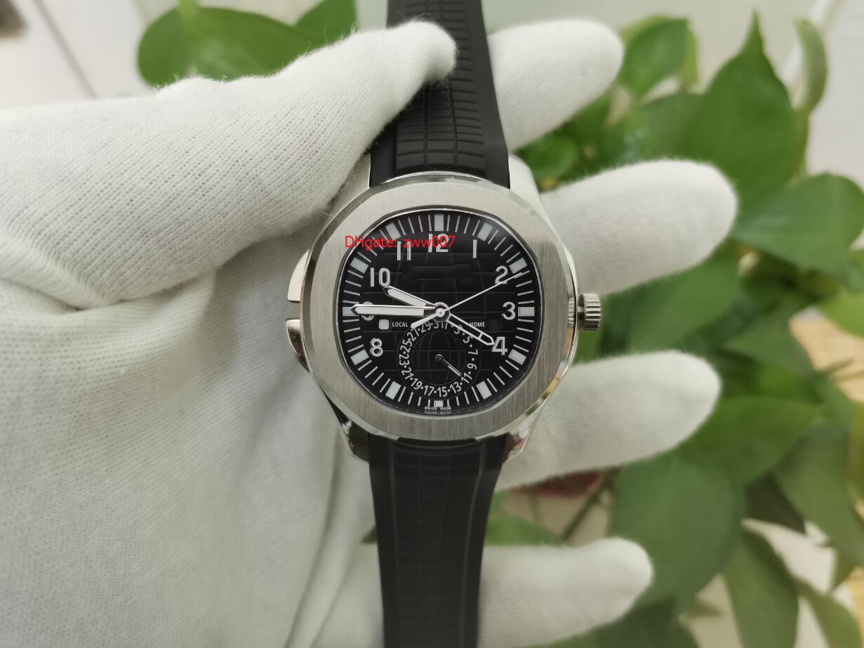 

Topselling High Quality Wristwatches 40mm Aquanaut Stainless Steel Transparent Mechanical Automatic Black Dial Rubber Strap Bands Mens Men's Watch Watches