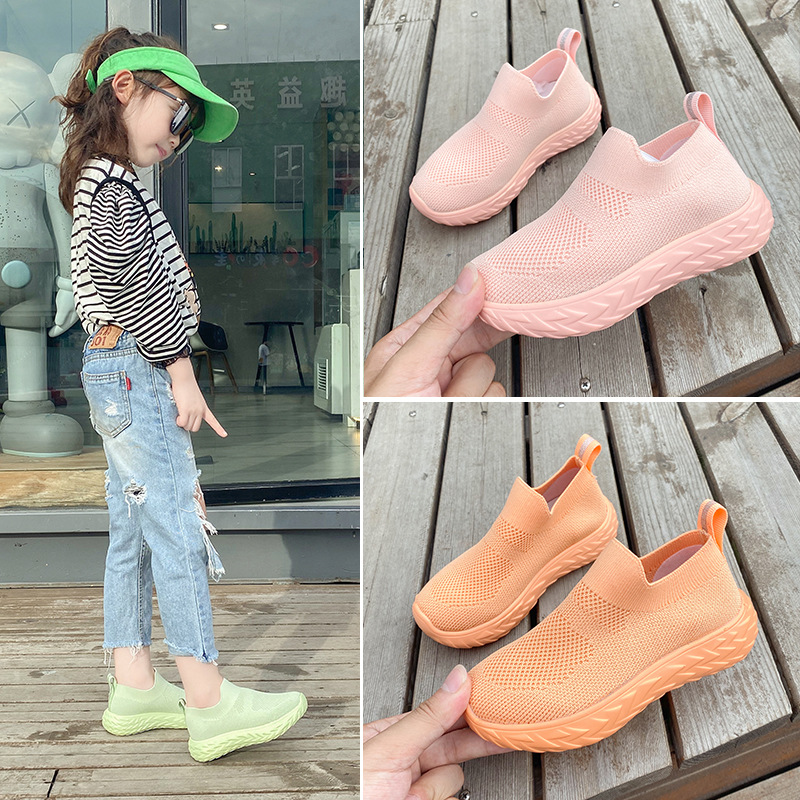 

Retail/wholesale Designers Kids Athletic Outdoor Shoes Toddlers Trainers Children Sneakers Boys Girls sportwear ventilate casual basketball, Black