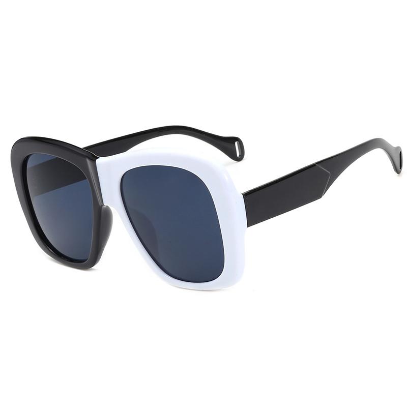 

Ladies Square Sunglasses Women Brand Design Vintage Shades Sun Glasses Female Men Black White Two Color Eyewear O33, White;black