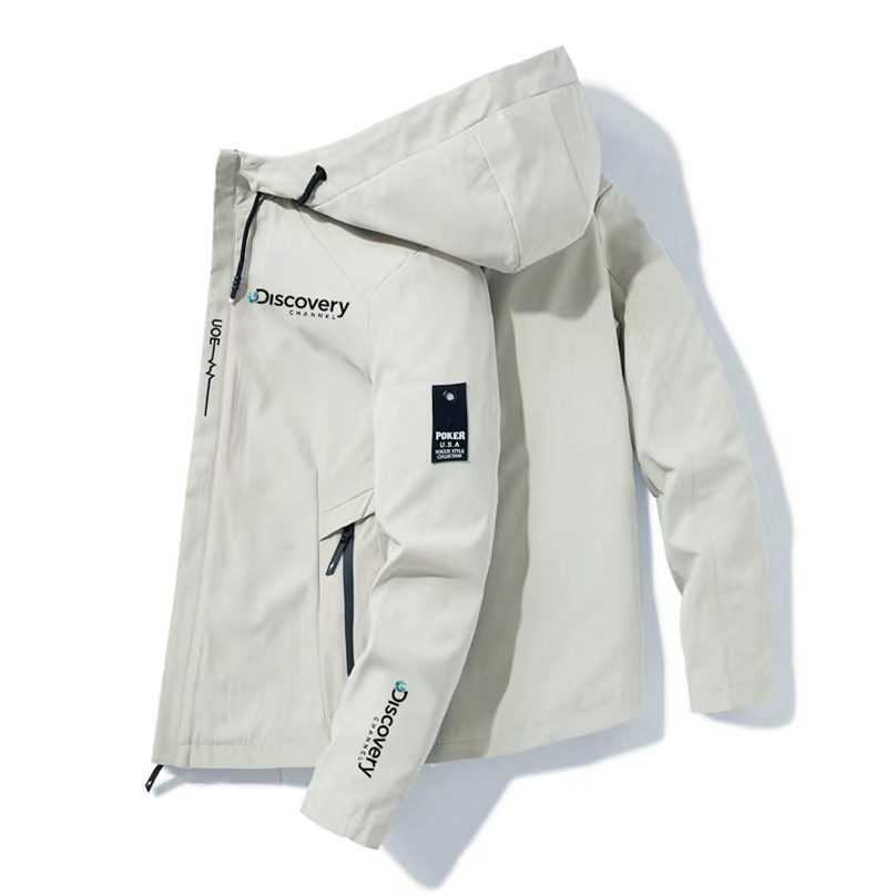 

Discovery Clothing Outdoor Camping Hiking National Geographic Jacket Men's Breathable Hoodie Windbreaker Adventure Suit 211217, 12