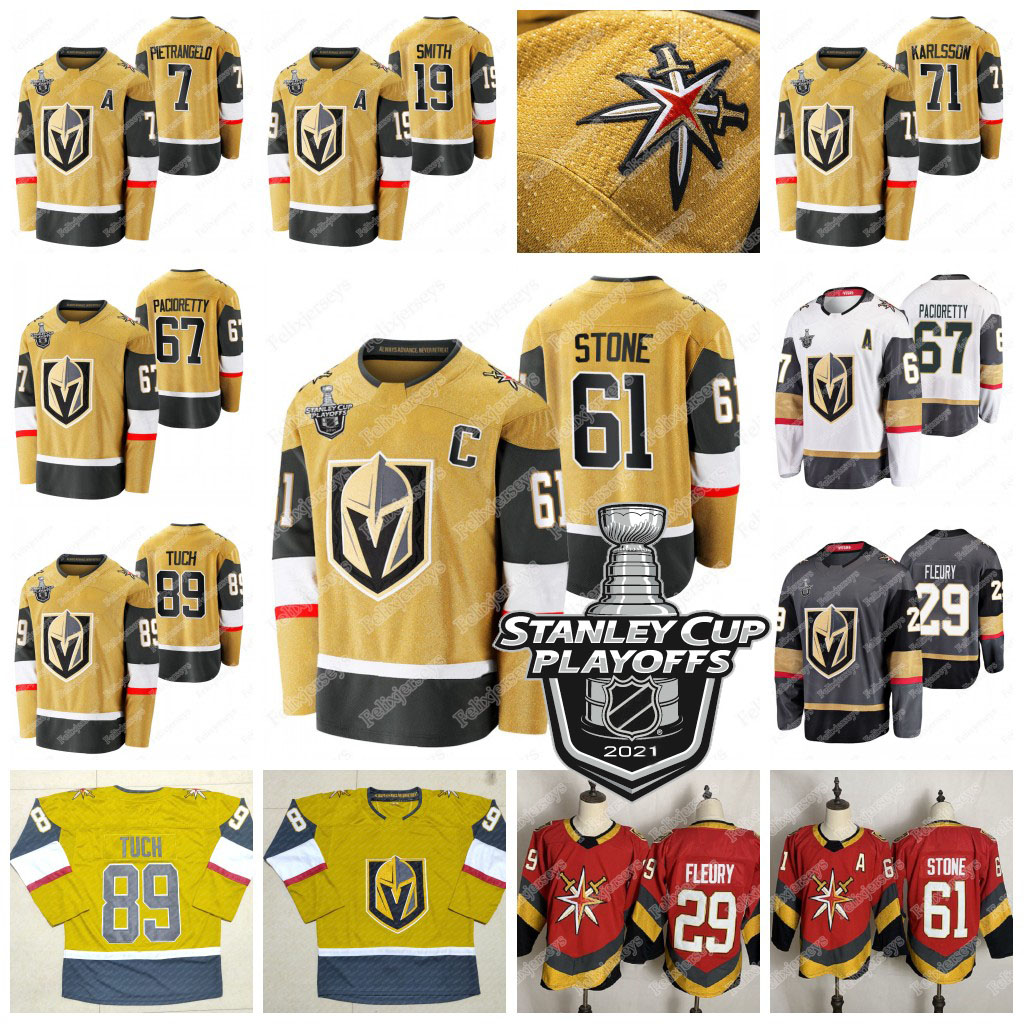 

Vegas Golden Knights 2021 Stanley Cup Jersey Alex Pietrangelo Marc-andre Fleury Mark Stone Max Pacioretty Ryan Reaves William Karlsson Jonathan Marchessault, Away jersey womens s-xxl