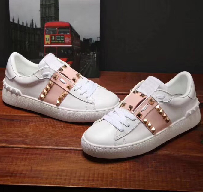 

Dress Shoes Fashion Designer shoes black white pink Comfort Girl Women Sneakers Leather Mons Casual luxury shoe size 35-40+box 8MQ, White3