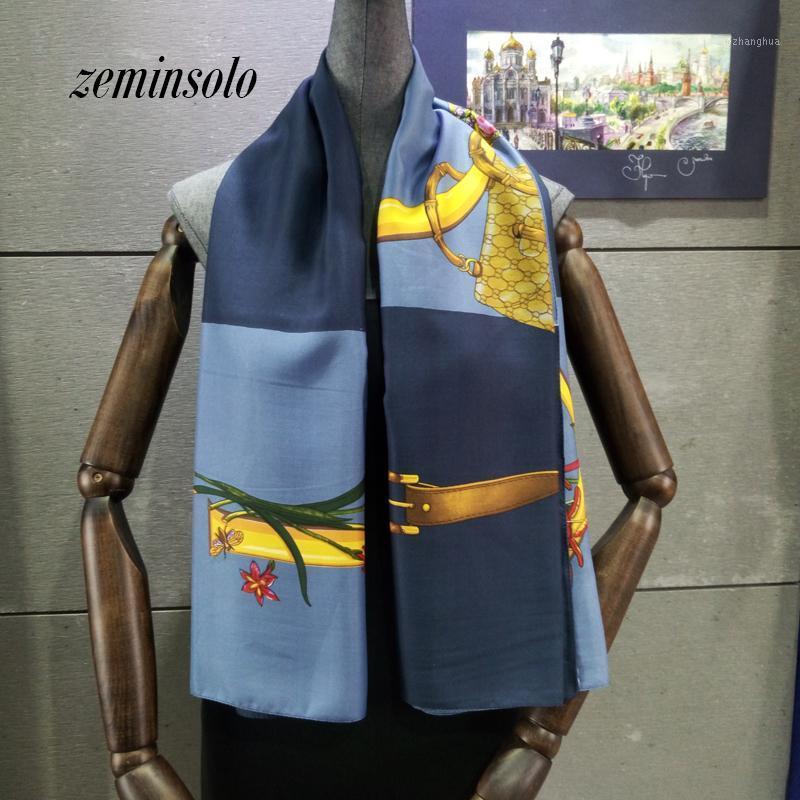 

Scarves Scarf Summer Women Satin Silk Soft Smooth Printed Plaid Beach Stole Shawls 130*130cm, Blue;gray