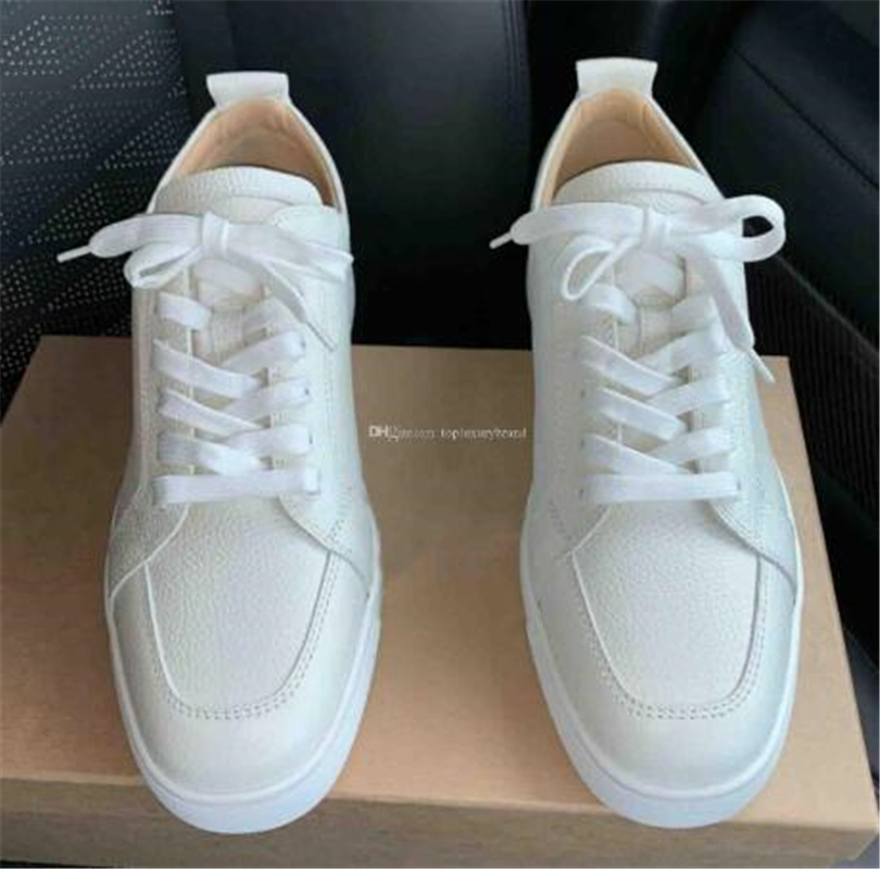 

Fashion Paris Men's Shoes Sneakers Red Bottom Low Sneaker Rantulow Orlato Spikes Off Junior Beige/Black/White Factory Wholesale