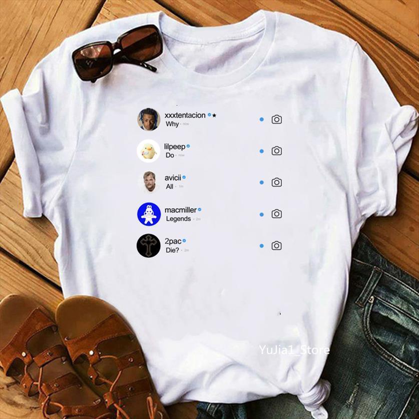

All Legends Die Young Graphic Womens T Shirt Tees Summer Xxxtentacion Lil Peep Print Punk Hip Hop White Tumblr, Y60000