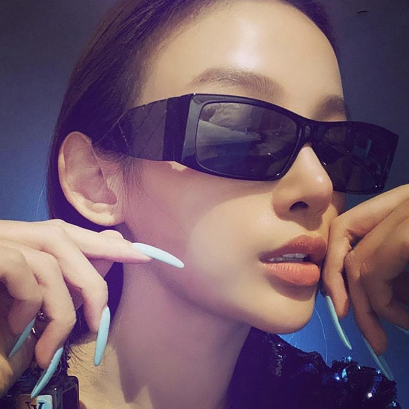

Sunglasses Fashion Vintage Women 2022 Brand Designer Grid Pattern Rectangle Eyewear Female UV400 Driving Outdoor