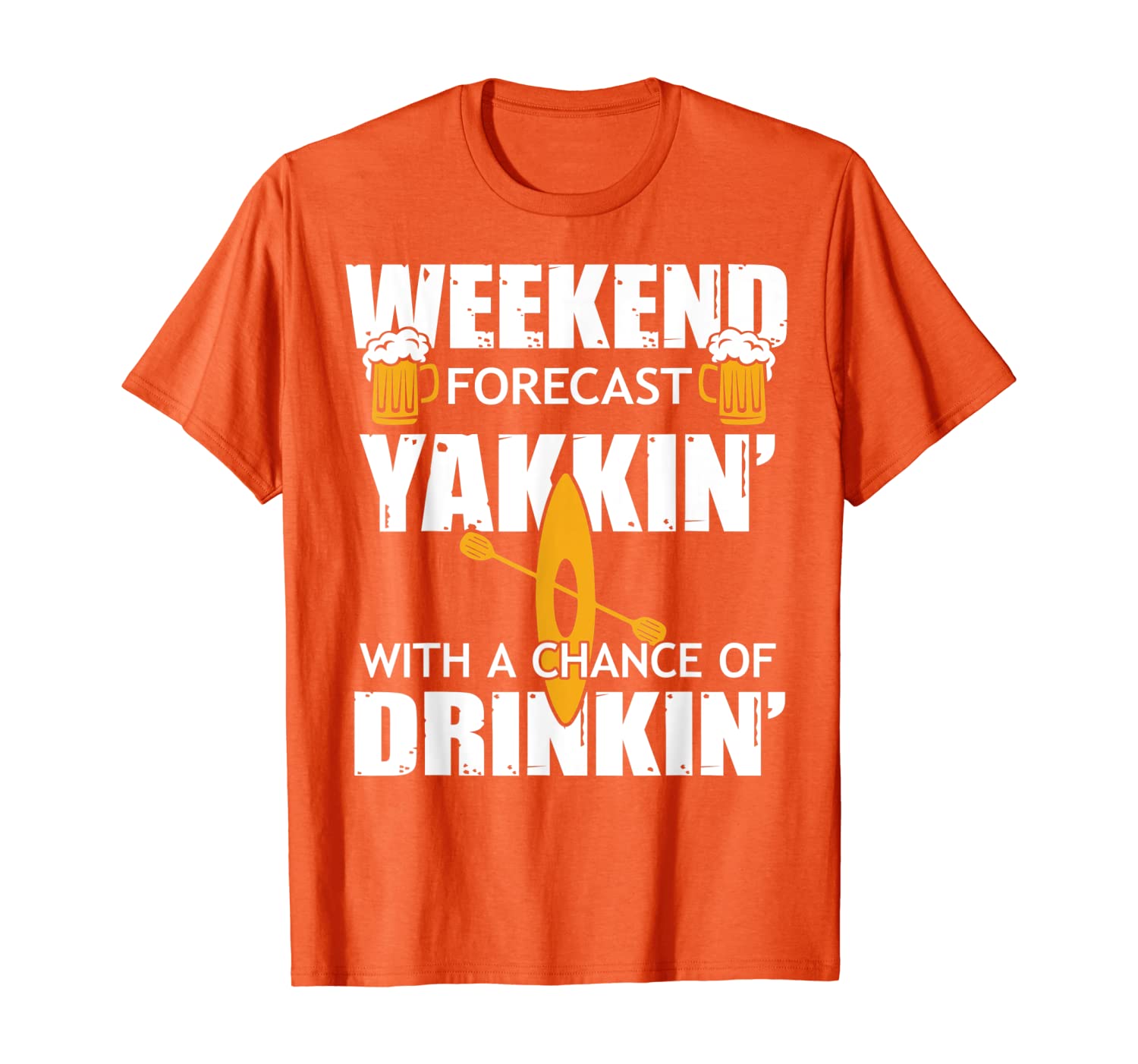 

WEEKEND FORECAST KAYAKING TSHIRT, Fun Kayak Drinking Gift, White;black