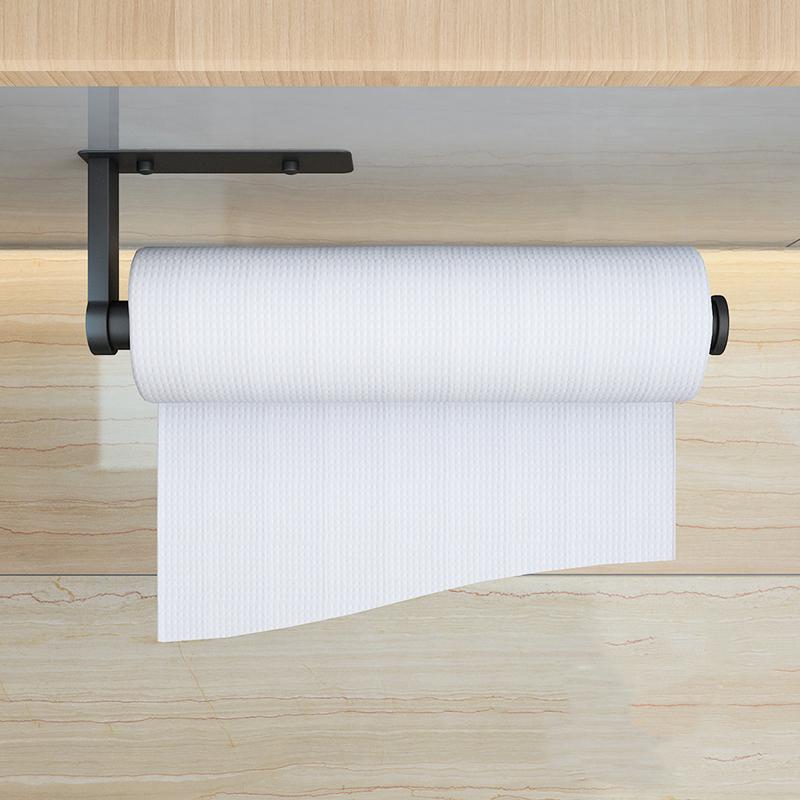 

Toilet Paper Holders Wall Mounted Kitchen Towel Holder Bathroom Punch-free Storage Rack Hook Multi-function Household Pot Lid