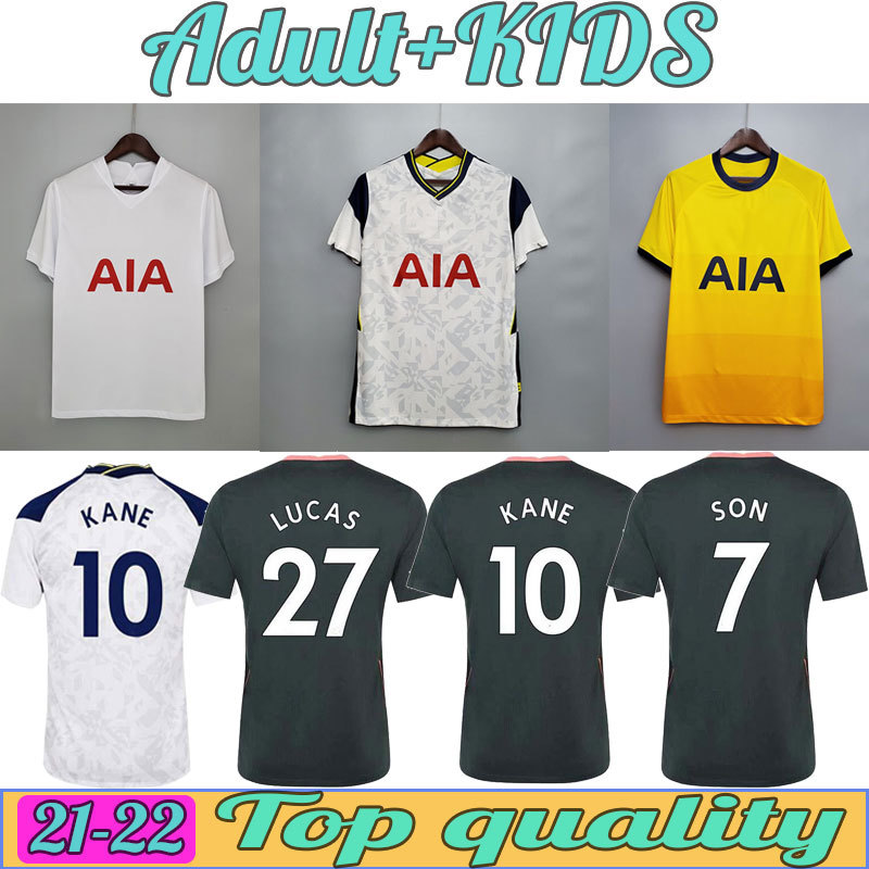 

20 21 size:S-4XL 22 KANE SON BERGWIJN Soccer Jerseys 2021 2022 LUCAS SPURS DELE TOTTENHAM Football shirt BALE NDOMBELE Men kids kit uniforms, Black
