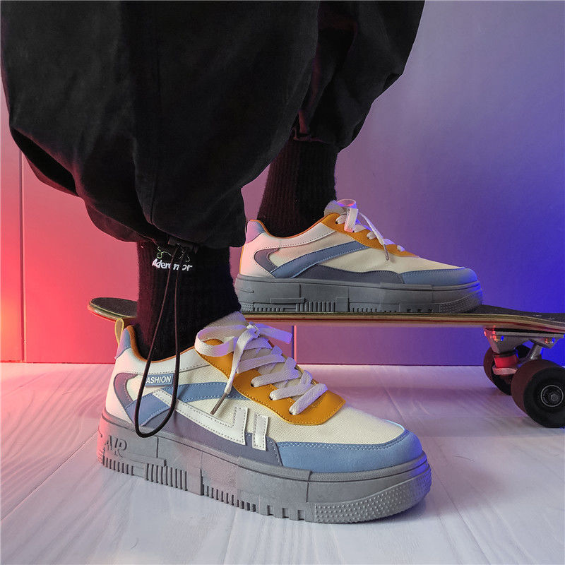 

Dad Shoes Mens Canvas Summer Breathable Fashion Korean Sports Casual Daddy All-Matching Elevator, Black f003