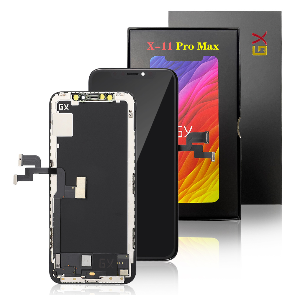 

GX OLED LCD for IPhone X XS 11 12 Pro Max Screen Display Replacement Digitizer Assembly Touch Pantalla Perfect Repair Phone LCD
