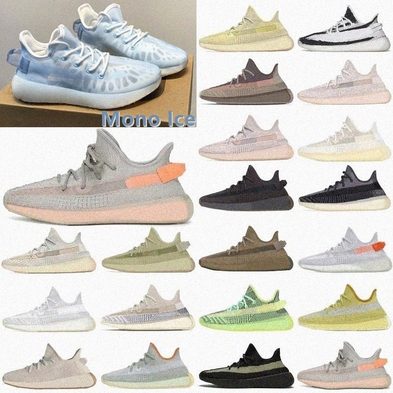 

2021 kanye v2 shoe ash stone black gray men women zebra desert sage west Sneakers pearl natural sand taupe reflective run sport running shoes UF5V#