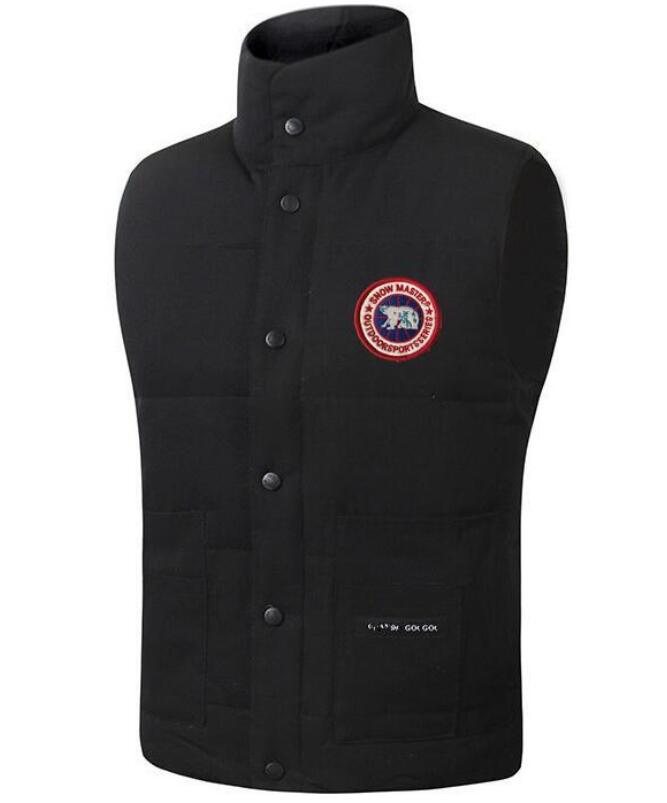 

CANADA USA style Mens freestyle real feather down Winter Fashion vest bodywarmer Advanced Waterproof Fabric