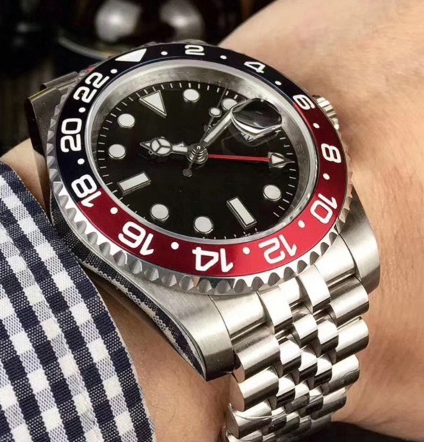 

Ceramic GMT Watches Bezel Mens Mechanical Stainless Steel Automatic Movement Watch Sports Self-wind Jubilee designer master Wristwatches, R 1