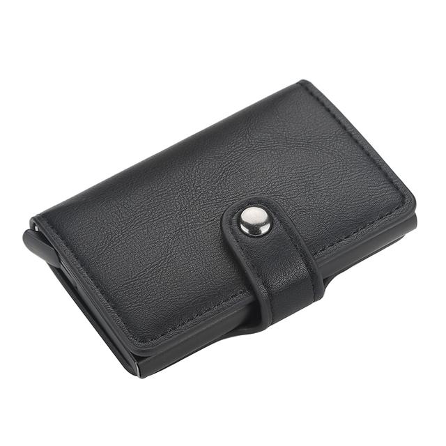 

SALE Box Credit ID PU Aluminium Men Women And Business Metal RFID Vintage Holder Wallet Card Leather Wallets Note Carbon ON 2021 Hvtvk
