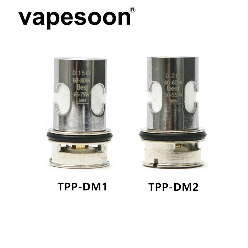 

TPP Coil Head DM1 DM2 TPP-DM1 0.15ohm TPP-DM2 0.2ohm for VOOPOO DRAG 3 DRAG X Plus Pod Vape Kit e-Cigarette