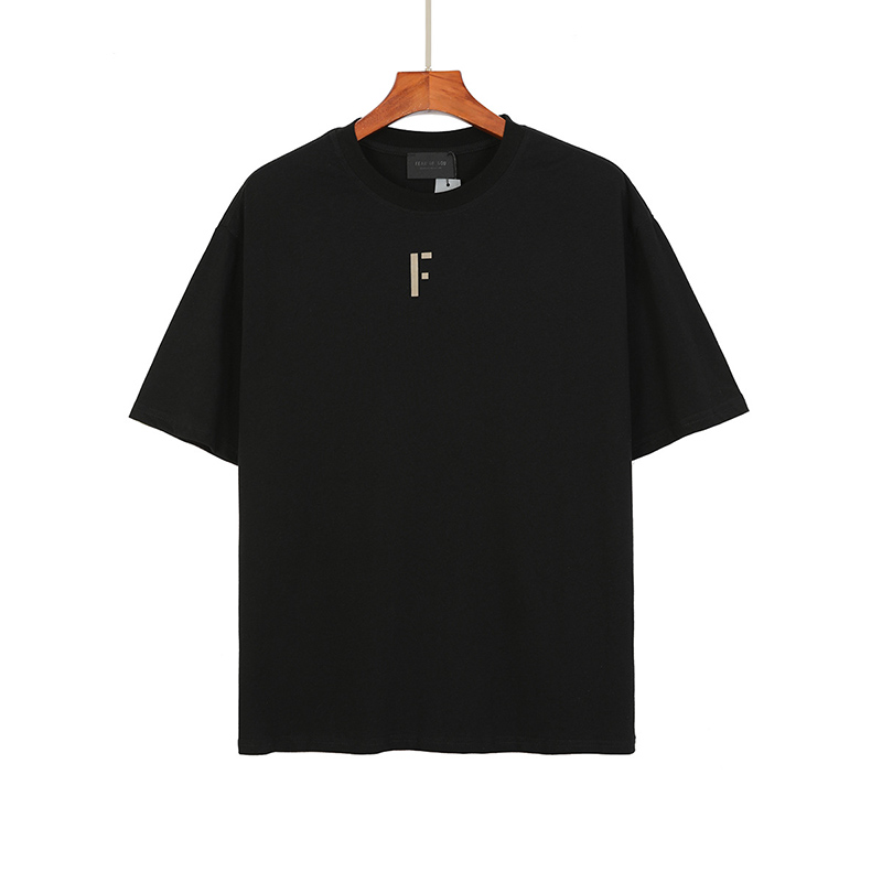 

2021 USA Europe spring summer 7th flocking Logo T Shirt Fashion Oversize Men Women Cotton Tee Tshirt, White;black