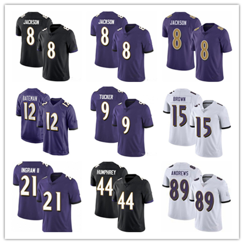 

Custom Men Women Kids Football Jersey 8 Lamar Jackson 78 Alejandro Villanueva 12 Rashod Bateman 99 Odafe Oweh 44 Marlon Humphrey 48 Patrick Queen Brown, Red