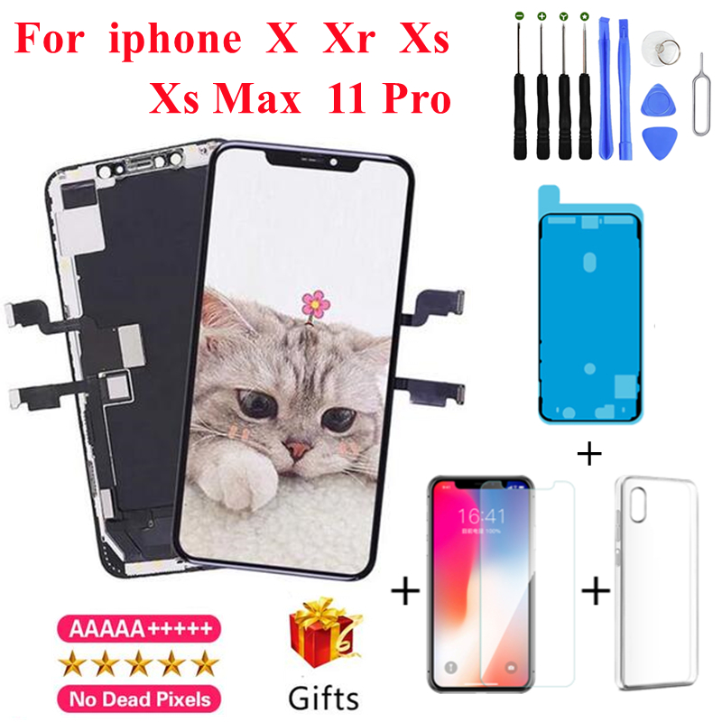 

1Pcs AAA+++ JK Incell Screen Panel for IPhone X XR XS Max 11 Pro 8 Plus LCD Display Replacement Assembly Digitizer Touch Pantalla Perfect Repair Parts