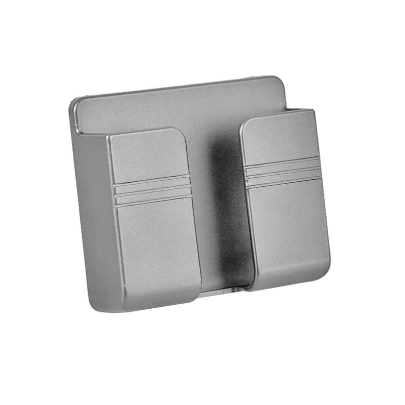 

Hooks & Rails Charging Organizer Storage Box Rack Multifunction Adhesive Durable Remote Control Wall Mounted Mobile Phone Holder Bathroom