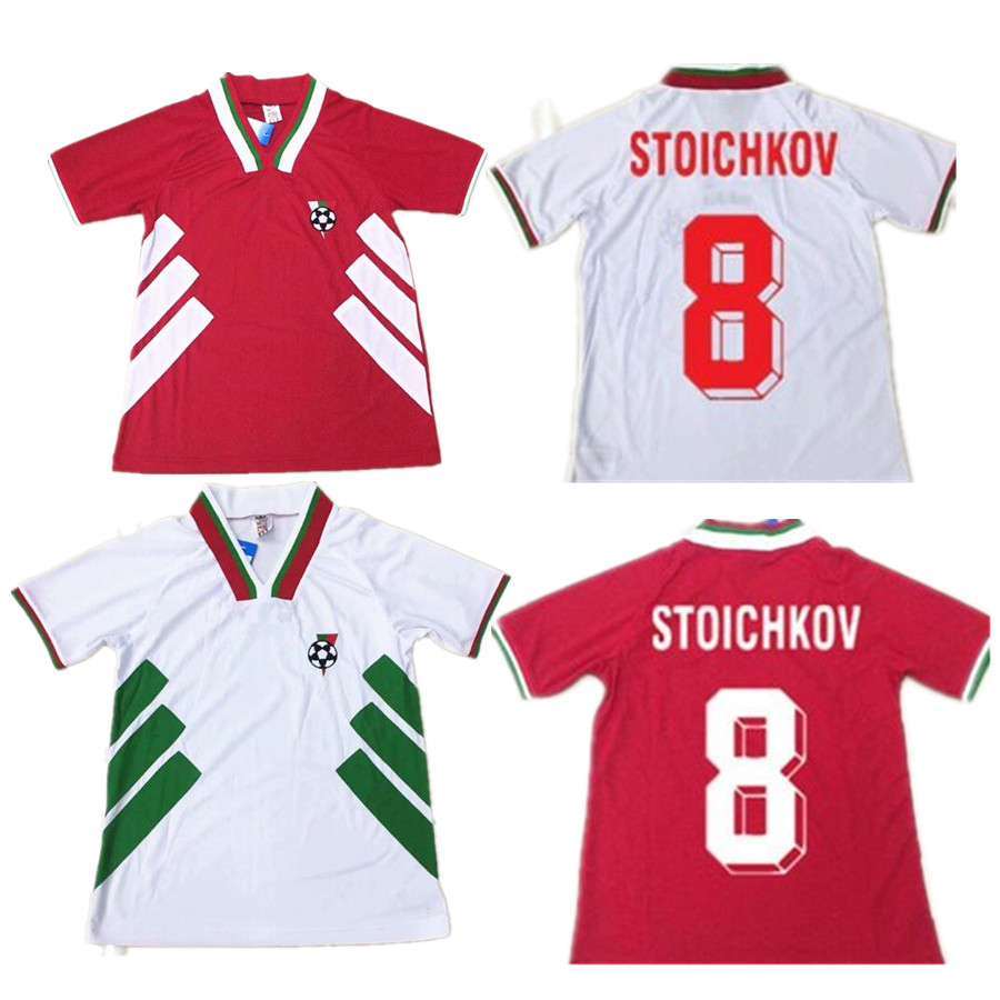 

RETRO 1994 Bulgaria World Cup soccer jerseys 94 Vintage football shirt 8 STOICHKOV 3 IVANOV 22 ANDONOV calcio hot MEN