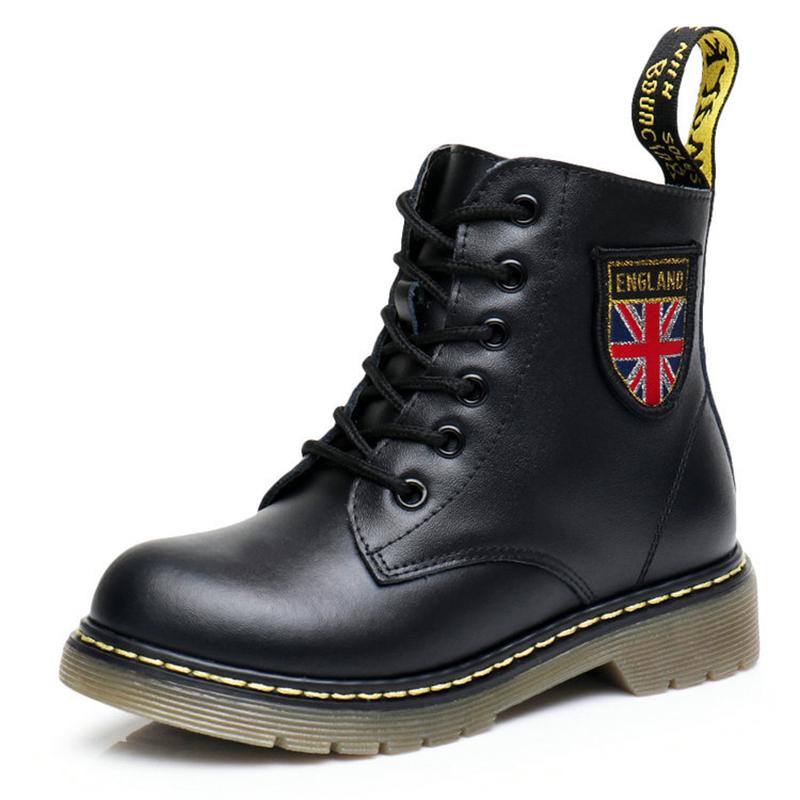 

Boots Children' Shoes Girls Autumn And Winter Boys' Genuine Leather Mid-tube Side Zipper, Black;grey