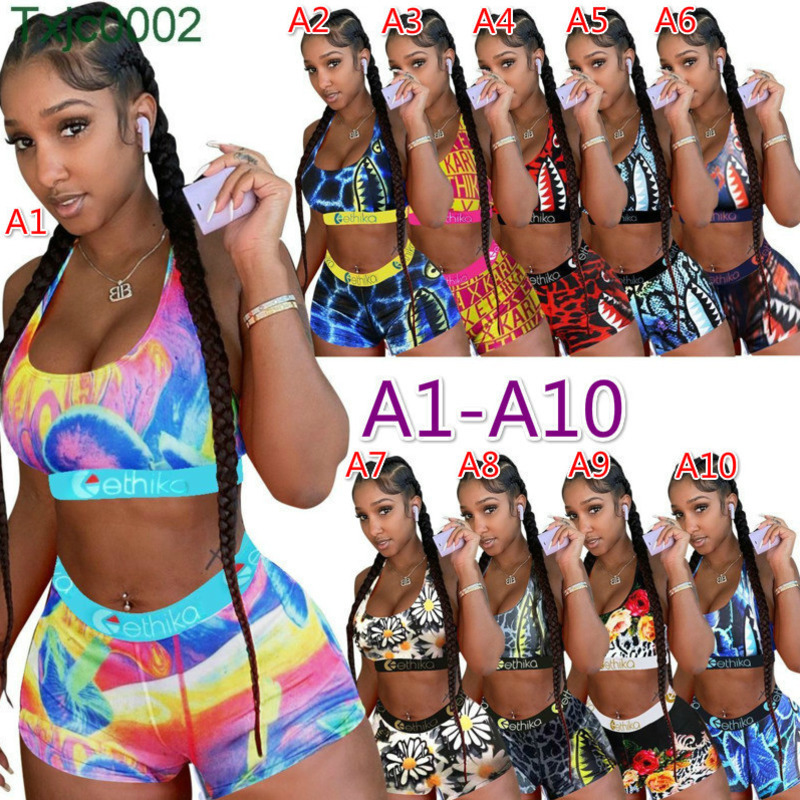 

Women Tracksuits 2 Piece Set Ethika Designer Pattern Printed Swimsuit Bikini Vest Bra Shorts Swimming Suit Swimwear Brand Beachwear 34 styles, B1-b9(xs-xxxxl)