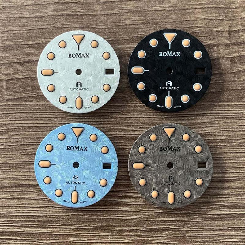 

Repair Tools & Kits 28.5mm Watch Accessories BOMAX Logo Dial Green Luminous Suitable For Japanese NH35 Automatic Movement