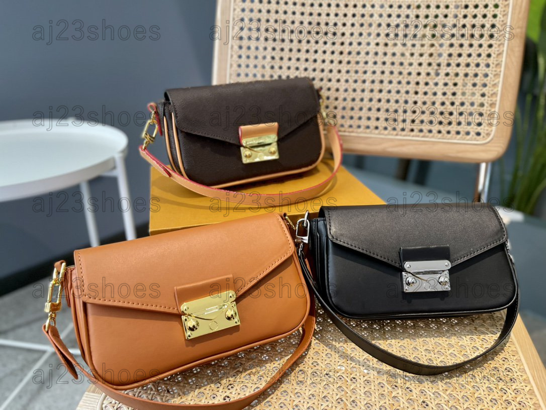 

2022 New Release Twist Lock Black Smooth Leather Designer Bags Orange Brown New Wave Messenger Bag Vavin Cross Body Shoulder Handbag, 02